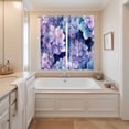 thumbnail image 3 of Curtains 63 Inch Length 2 Panels, Spring Purple Hydrangea Grommets Window Treatment Curtain, Country Flowers Garden Plants Thermal Curtains Drapes for Living Room/Bathroom, 3 of 9