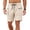 Khaki, variant on Men's Athletic Shorts 8" Inseam Quick Dry Zipper Pockets Short Pants Casual Above Knee Length Summer Workout Activewear Beach Loungewear