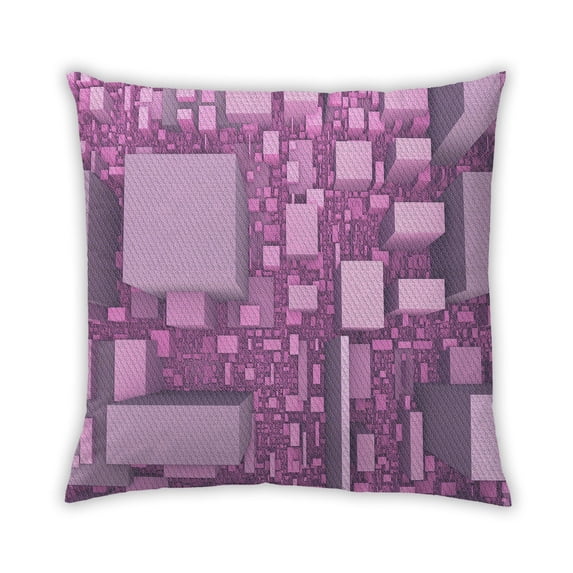 Ahgly Company Outdoor Square Contemporary Throw Pillow, 18 inch by 18 inch