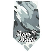 Team Bride Screen Print Bandana Grey Camo