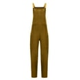 thumbnail image 5 of GILIGEGE Women Linen Overalls Jumpsuits Loose Fit Baggy Bib Rompers Casual Summer Outfits Trendy 2025​Women Long Pants Overalls Baggy Rompers Jumpsuits with Pockets Linen Overalls for Women Women's F, 5 of 6