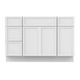 thumbnail image 4 of 48 in. W x 21 in. D x 32.5 in. H Freestanding Bathroom Vanity Cabinet without Top in White, 4 of 5