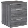 thumbnail image 1 of Pemberly Row Contemporary Faux Wood 2 Drawer Nightstand in Gray, 1 of 8