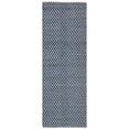 thumbnail image 3 of SAFAVIEH Boston Angelica Diamond Trellis Cotton Area Rug, Navy, 2'6" x 4', 3 of 10