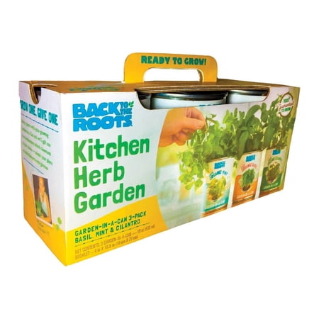 1 Pc, Back To The Roots Kitchen Herb Garden Assorted Herbs Grow Kit 3 Pk