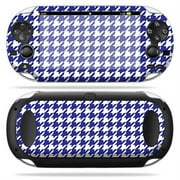 Skin Decal Wrap Compatible With Sony PS Vita Blue Houndstooth