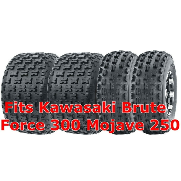 Kawasaki Brute Force 300 Mojave 250 Full Set Sport ATV Tires 22x10-10 - Walmart.com