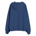 thumbnail image 4 of XAOFW Girls Zip Up Hoodies Long Sleeve Solid Color Hooded Sweatshirt Soft Lightweight Pullover With Front Pockets For Kids Back To School Season Stylish Tops 4-5 Years, 4 of 5
