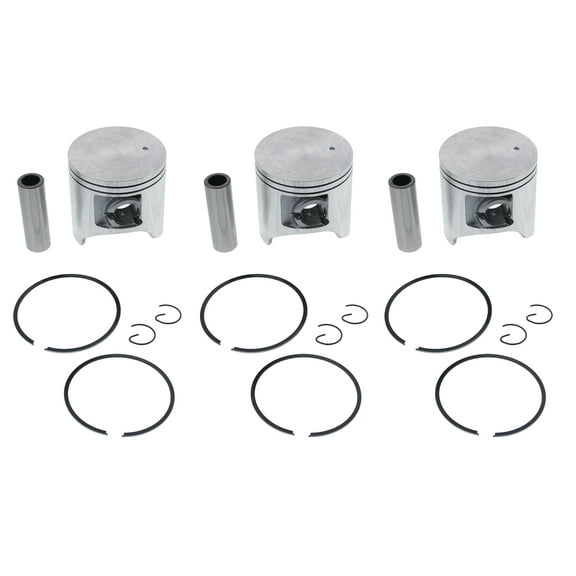 Piston Kit for Arctic Cat ZRT 600 1995 - 2000 Snowmobile by Race-Driven x3