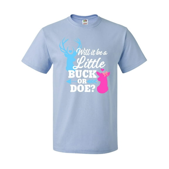 Inktastic Gender Reveal Will It Be a Little Buck or Doe? T-Shirt