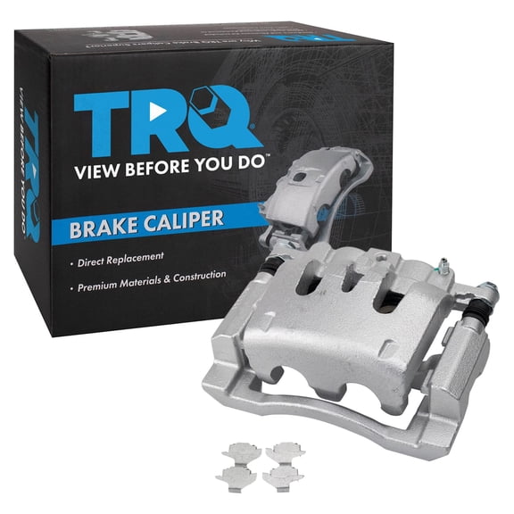 TRQ Rear Left Brake Caliper w/Bracket Drivers Side Compatible with 2006-2012 Ford F-250 Super Duty F-350 Super Duty