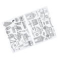thumbnail image 4 of 2Pcs Transparent Stamp TPR Seal Summer Trip Castle Car Tent for Card Making DIY Scrapbooking, 4 of 5
