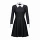 thumbnail image 3 of Addams Family Girl's Wednesday Addams Cosplay Costume, 3 of 5