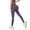 Dark Purple, variant on YUEHUA Women's High Waist Mesh Panel Yoga Leggings, Tummy Control Butt Lifting Compression Pants, Stretchy Workout Tights for Fitness & Sports
