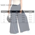 thumbnail image 5 of Women's High Waisted Wide Leg Pants Side Slit Flowy Palazzo Trousers Casual Yoga Yoga Pants, 5 of 6