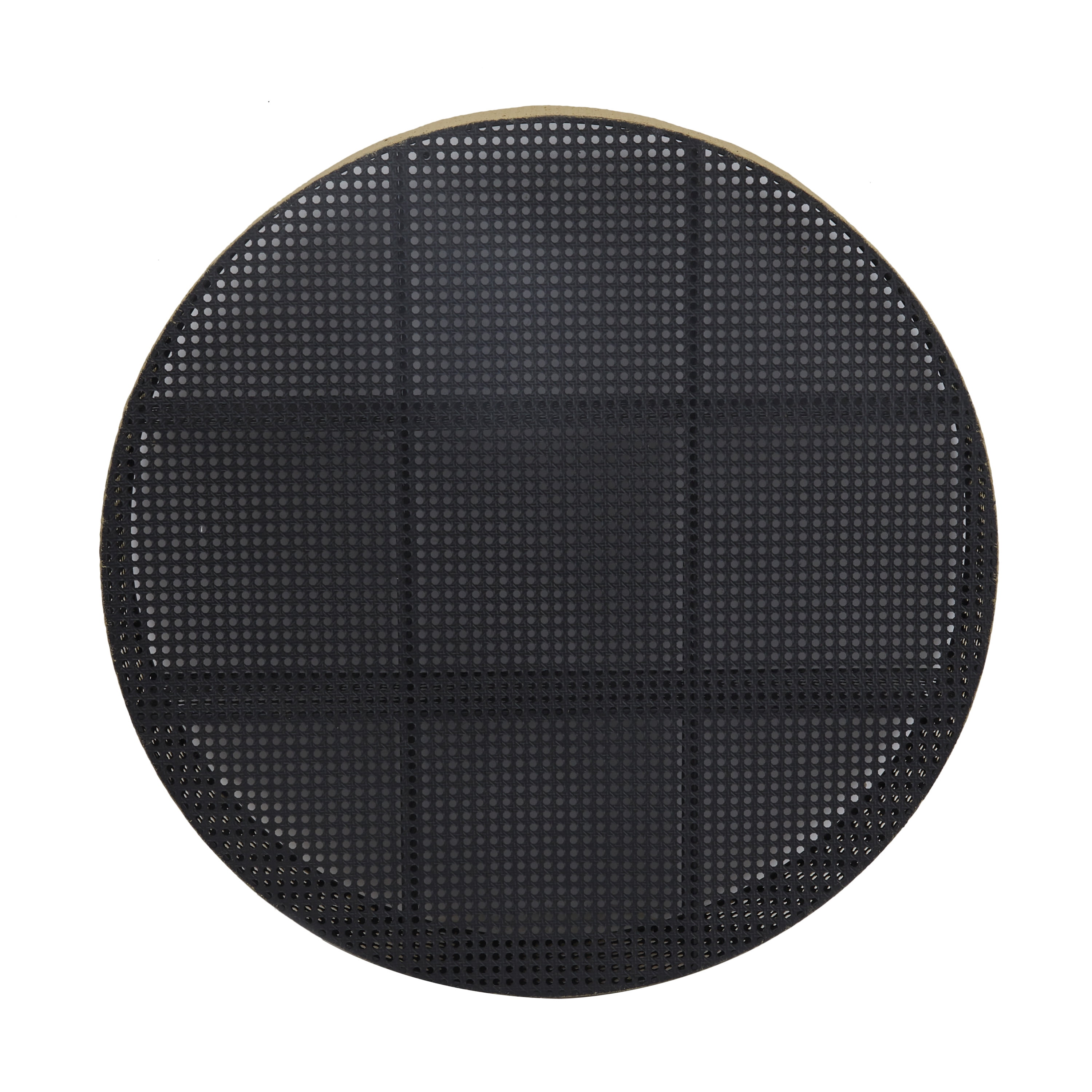 DecMode 32" x 6" Round 2-Tier Black Wall Shelf