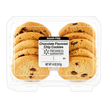 Freshness Guaranteed Sugar Free Chocolate Flavored Chip Bakery Baked Cookies, 14 oz, 10 Count