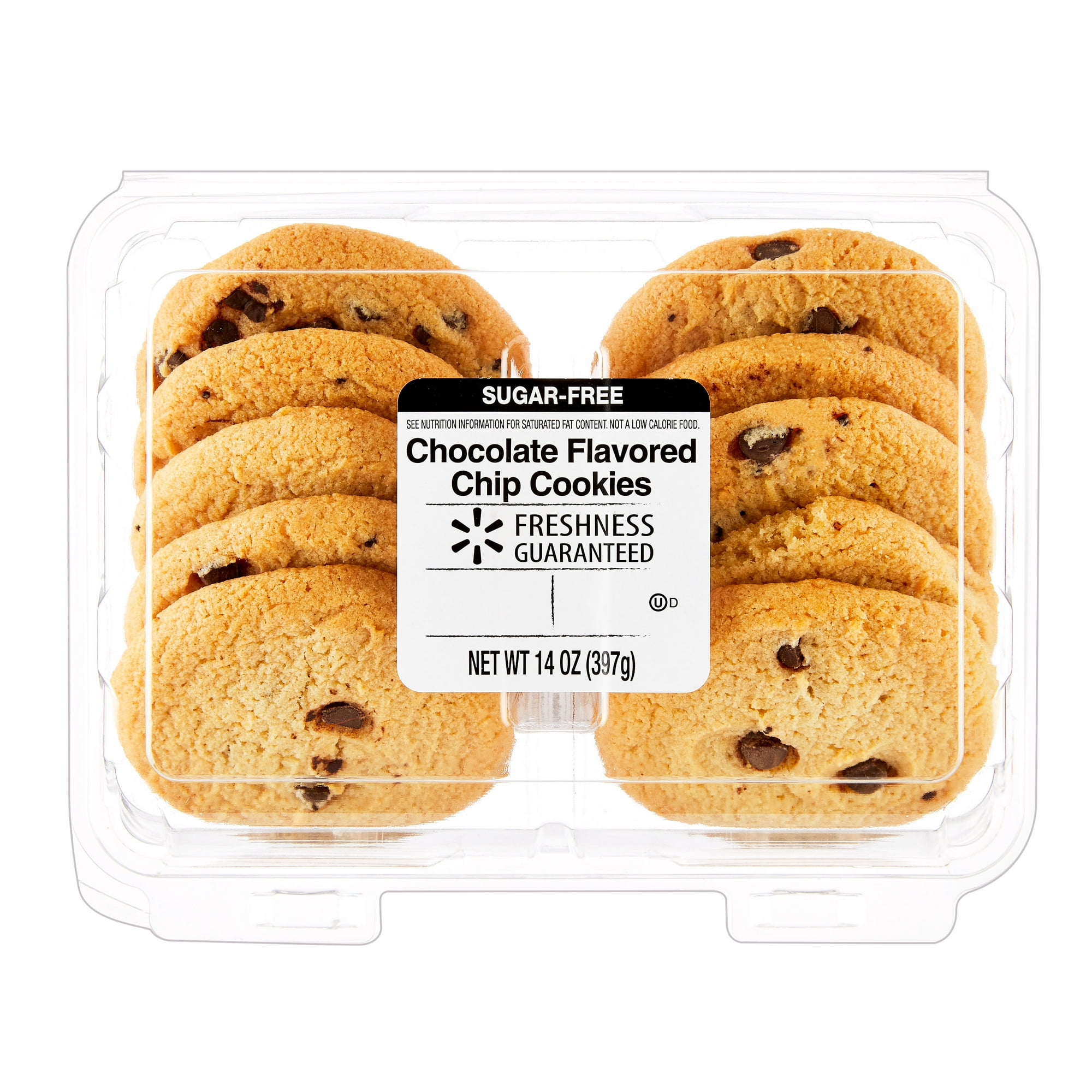Freshness Guaranteed Sugar Free Chocolate Flavored Chip Cookies, 14 oz, 10 Count