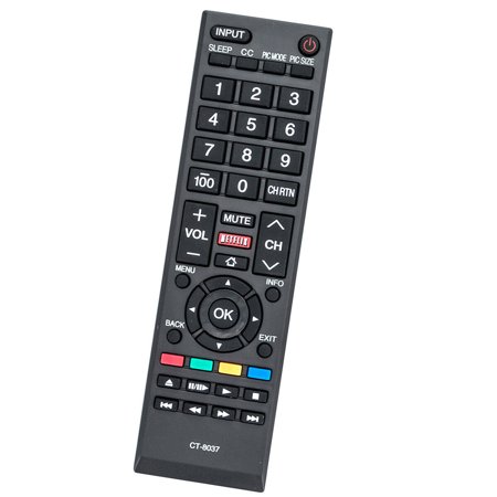 New CT-8037 Remote for Toshiba 40L3400 40L3400U 58L5400 58L5400UC 65L5400U TV