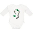 thumbnail image 3 of Inktastic St Patricks Day Irish Kitty Cat Girls Long Sleeve Baby Bodysuit, 3 of 5
