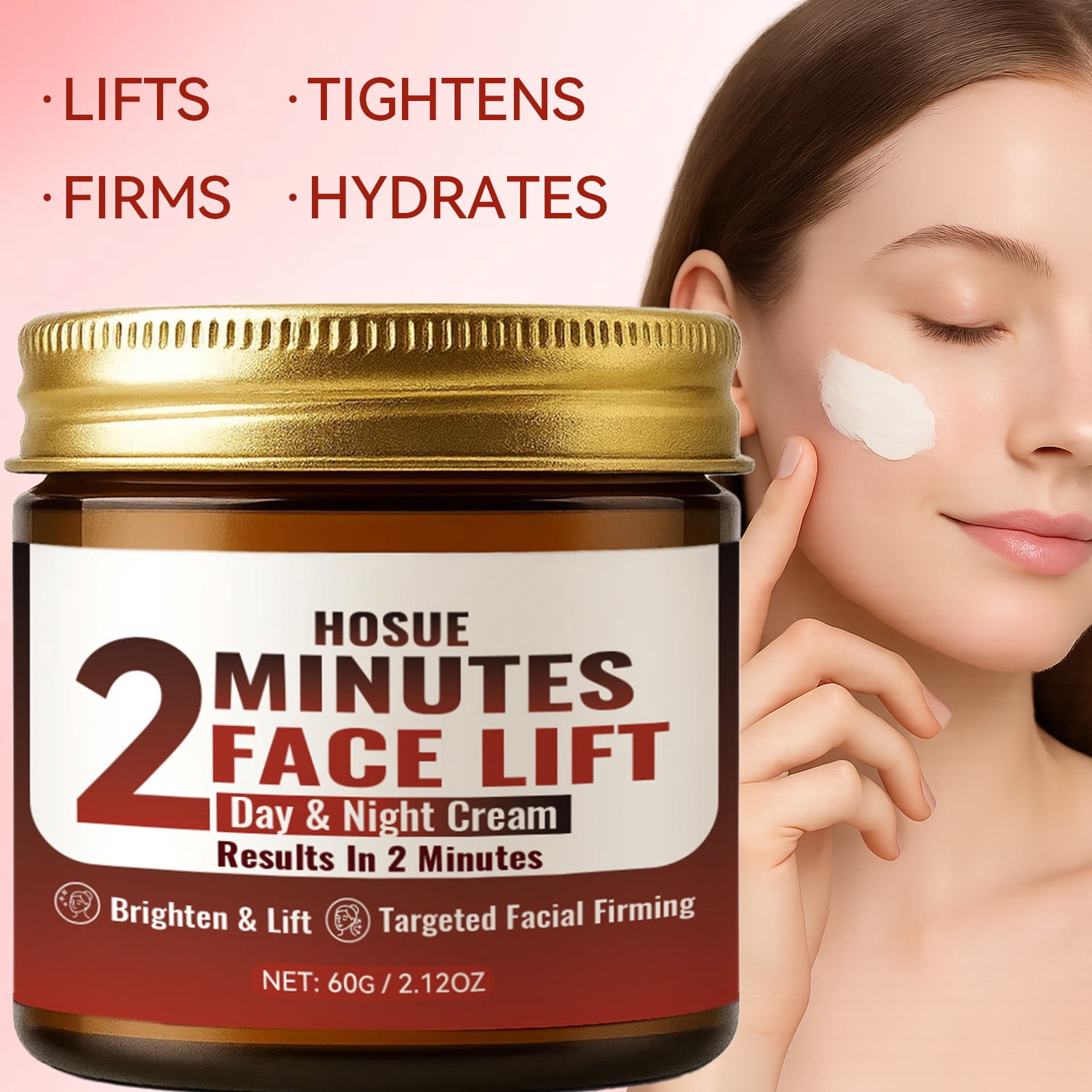 2-Minute Facial Lifting, Firming, and Moisturizing Cream 3pcs