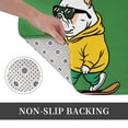 thumbnail image 6 of Rateoe Cool Skateboarding Bulldog Pattern Flannel Door Mat Indoor Outdoor Entrance, Waterproof All-Weather Doormat,Fade Resistant, Low Profile Entryway Mat 16x24in, 6 of 7