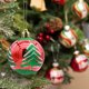 thumbnail image 4 of 6 bolas navideñas de plástico de 6 cm con purpurina para árbol de Navidad, decoraciones navideñas con flores pintadas para fiestas, 4 of 6