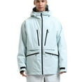 thumbnail image 2 of Mwjwdo Mens Snowboard Jacket Women Ski Jackets Waterproof Insulated Snow Coat Winter Hooded Mountain Coats Light Blue M, 2 of 9