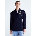 thumbnail image 3 of Free Assembly Women's and Women's Plus Embellished Wool Blend Boxy Blazer, Sizes XS-4X, 3 of 7