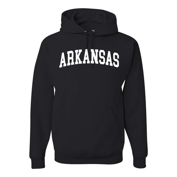 Wild Bobby State of Arkansas College Style Unisex Hoodie Sweatshirt
