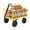 1black hubs + yellow frame + black handlebars, variant on Garvee 1500 LB Garden Wagon Cart with 13 in All Terrain Tires, 3-in-1 Yard Wagon Cart with Removable Side Panels, Heavy Duty Outdoor Metal Utility Wagon Yard Trailer for Outdoor Lawn, Yard