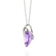 thumbnail image 2 of Galaxy Gold 14K White Gold Amethyst Pendant Necklace - February Birthstone - Peace & Wisdom - 16" to 24" - Fine Jewelry for Women, 2 of 5