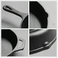 thumbnail image 3 of Cast Iron Skillet Frying Pan, Even Heat Distribution, for Indoor Outdoor Camping Cooking Grilling with No Coating, 3 of 7