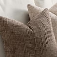 thumbnail image 3 of THOPBPRK Textured Throw Pillow Covers Thick Chenille Decorative Pillows Taupe Grey 18x18 Inch Set of 2 Modern Boho Farmhouse Home Decor Neutral Cushion Covers for Couch Sofa Living Room Bedroom, 3 of 16