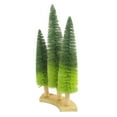 thumbnail image 3 of Northlight 15.75" Ombre Green Sisal Tabletop Christmas Trees, 3 of 3
