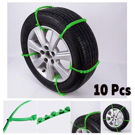Chaînes anti-dérapantes pour pneus de voiture, 6 pièces