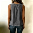 thumbnail image 4 of Lumtrix Womens Cotton Tank Tops Dressy Casual Summer 2026 Boho Loose Fit Top Lightweight Beach Sleeveless Shirts Dark Gray XL, 4 of 6