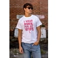 thumbnail image 3 of Wear Pink For My Wife Breast Cancer Men's Graphic T Shirt Tees Brisco Brands S, 3 of 5