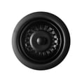 thumbnail image 2 of Westbrass Extra-Deep Collar Waste Disposal Flange & Strainer Stopper, Matte Black, 2 of 8