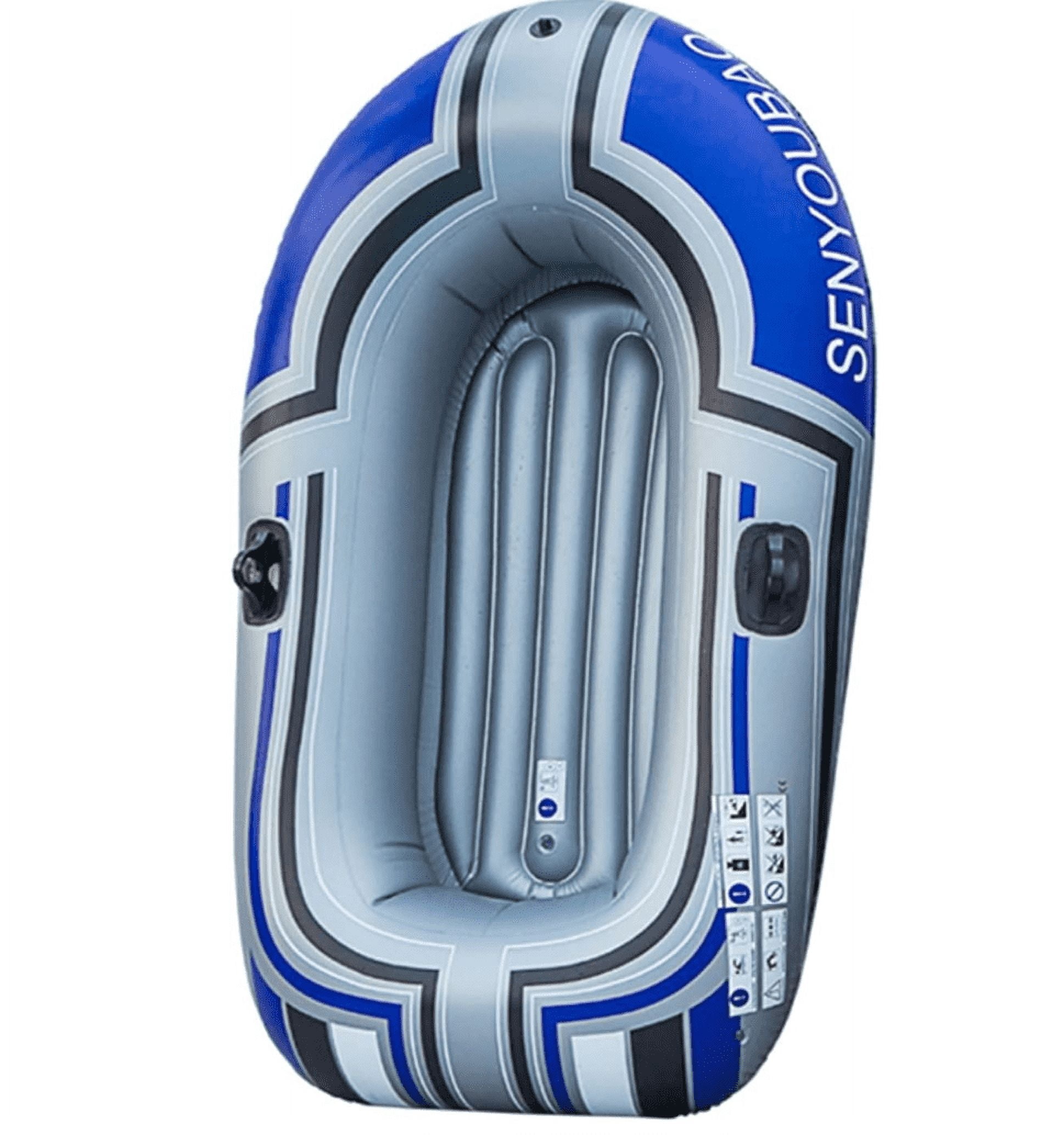 Inflatable Boat Canoe Kayak Set w/Air Pump and Oars for Fishing Sailing Rafting