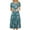 Green, variant on TJAZFJPA Valentines Day Dress Women Comfortable Swing Dress for Women Casual O Neck Short Sleeve Bohemian Floral Print Plain Fit Simple T Shirt Loose Flowy Dress Sweetheart Neckline Dress