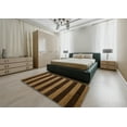 thumbnail image 5 of Ahgly Company Machine Washable Indoor Square Abstract Night Red Area Rugs, 6' Square, 5 of 7
