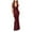 Wine, variant on Halter Neck Backless Maxi Dress for Women Evening Gowns High Slit Prom Dress Elegant Formal Evening Gown Cocktail Dresses