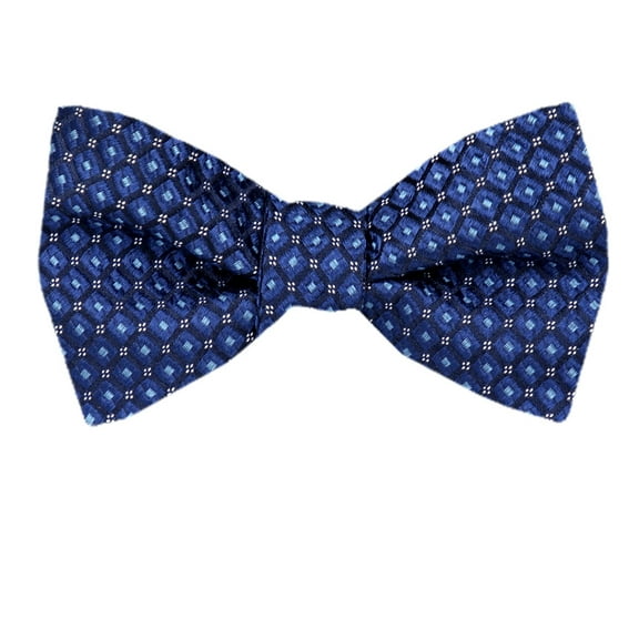 Men's Blue Silk Self Tie Bowtie Tie Yourself Bow Ties