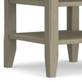 thumbnail image 3 of Simpli Home Acadian Wood 19" Square Transitional End Table in Gray, 3 of 11