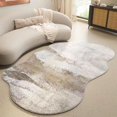 thumbnail image 1 of Area Rugs, Beige Rug, Minimalist Modern Abstract Area Rug Irregular Shaped Rug for Living Room Bedroom Nursery Dining Room Washable Area Rug Indoor Carpets, 39x62in, JDNBOQHBO-E-100*160CM, 1 of 5