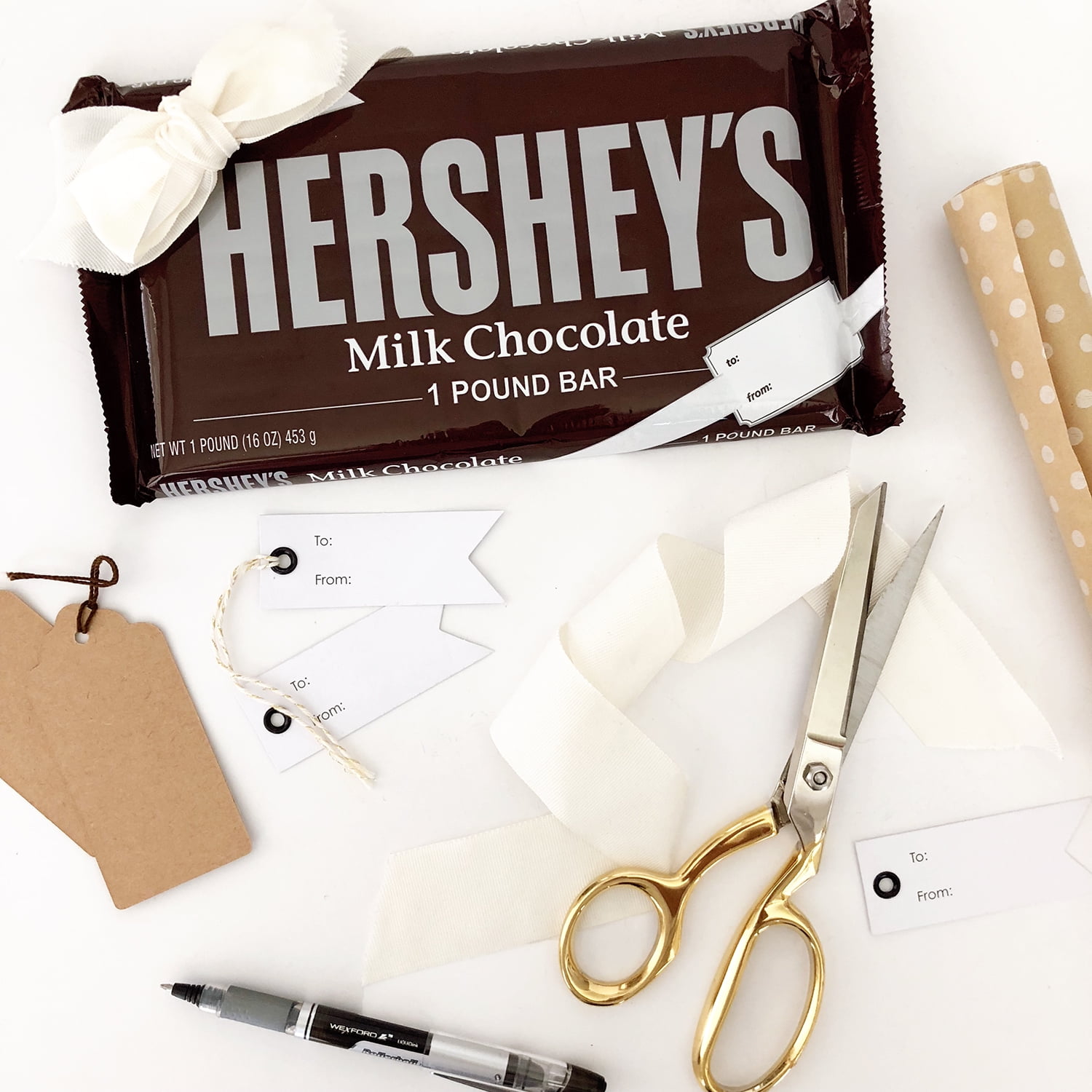 Hershey's, Milk Chocolate Bar, 1 lb.