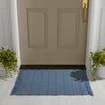 thumbnail image 2 of Mainstays by Becky G. & Alejandra Indoor/Outdoor Layering Rug, Blue Stripe, 24" x 36", 2 of 13