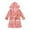 za-Pink, variant on AWZXDE Kids Long Sleeve Hooded Bathrobe Soft Velvet Cloak Coat Girls Nightgowns And Boys Sleepwear Homewear Green,9-12 Months