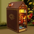 thumbnail image 3 of Book Dollhouse DIY de casa en miniatura con luz y muebles para cumpleaños Pueblo Sunnimix Casa de miniaturas, 3 of 8
